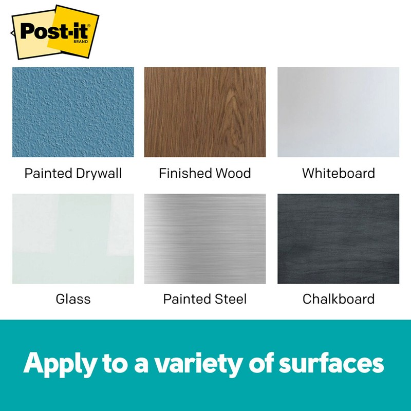 Post-it Flex Write Surface Sheets, 2 Pack, 9.1 x 9.1