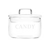 KEKEHOME 11oz Glass Candy Dish with Lid Covered Candy Bowl