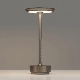TBBGA 1 Pack Rechargeable Table Lamps Cordless, Portable 5000mAh Outdoor Table Light, 3 Color Stepless Dimming LED Table Lamp with Memory Function, for Home/Dinner/Patio/Restaurant.(Light Cafe)