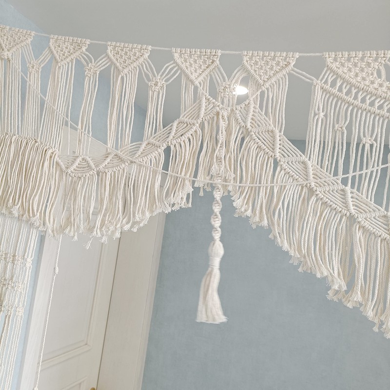 Kiido Large Macrame Wedding Backdrop(71" W x 86" L) for