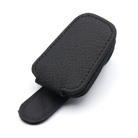 Sunglass Holder for Car Visor Magnet Leather Car Sunglasses Holder Visor Sunglasses Clip