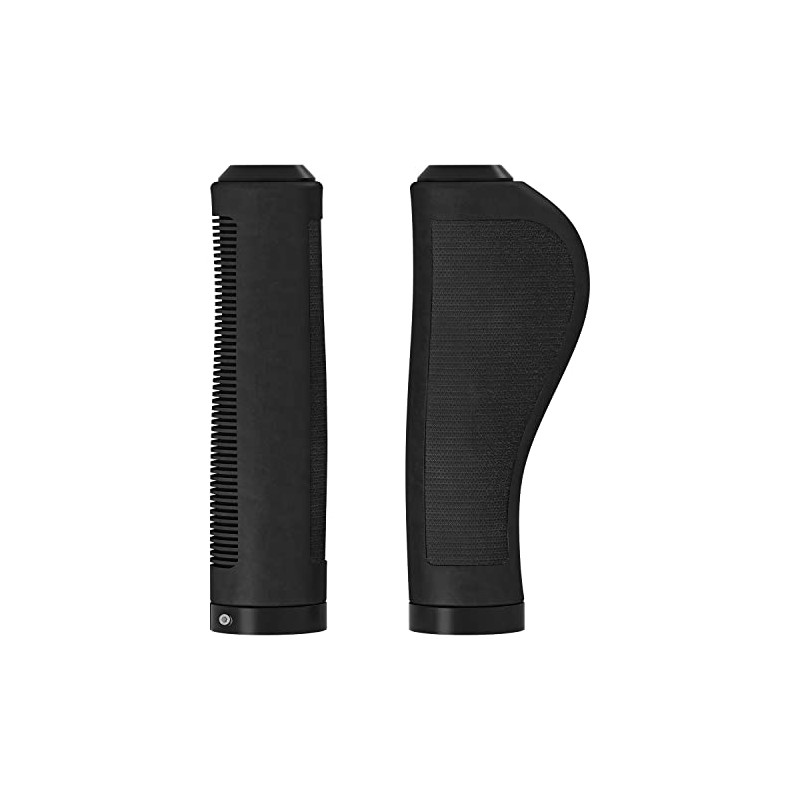 Brooks Ergonomic Rubber Grips (130+130mm) - Black-New22 Unisex Adult Handlebars,