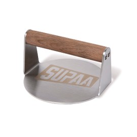 Supaa Burger Press – Heavy Duty Smash Burger Press - Stainless Steel Hamburger Smasher and Griddle Scraper – Easy to use