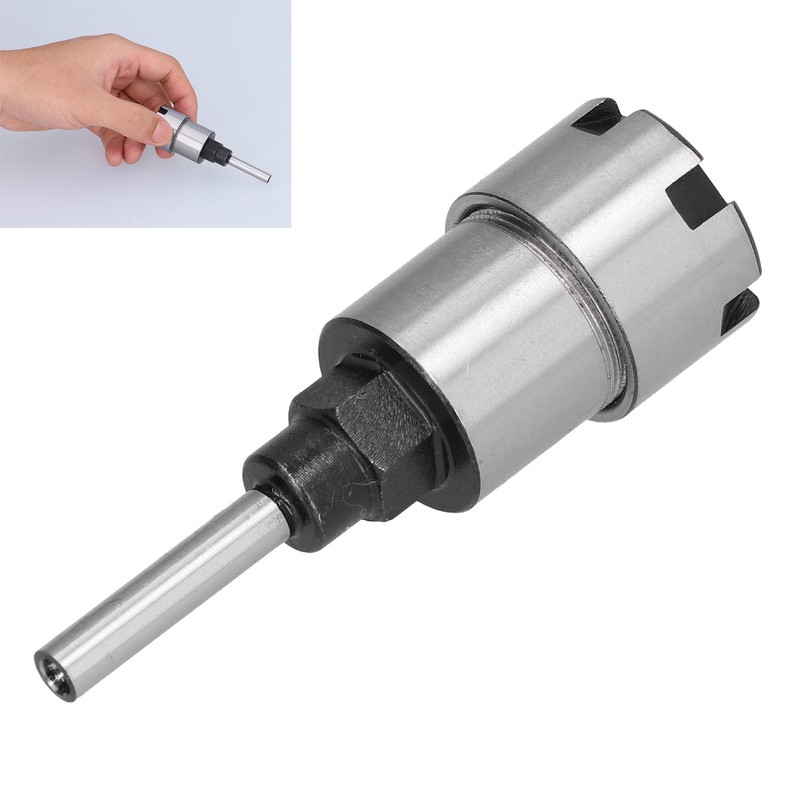Shank Router Bit Collet Extension Lathe Accessory with 1/4in Tool