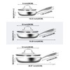 USELUCK Non Stick Frying Pan Set - 8, 10, 12-Inch