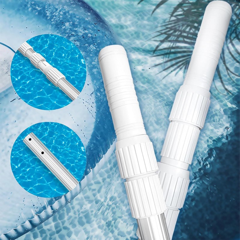 longsuda Pool Pole- Professional 12-Foot Telescopic Pool Cleaning Rod,Pool Rod