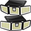 AmeriTop Solar Lights Outdoor, 2 Pack 233 LED High Brightness