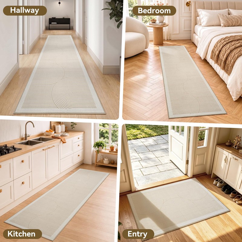 YDKGL 2x3 ft Washable Entryway Rug，Non Slip Backed Small Area