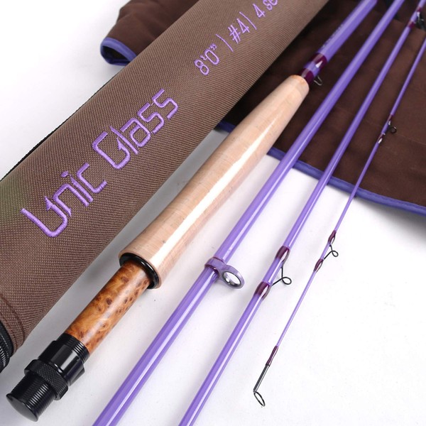 M MAXIMUMCATCH Maxcatch Fiberglass Fly Fishing Rod: 3wt/ 5wt/ 6wt/8wt