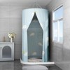 Shower Curtain Winter Whale Bathroom Bath Round Waterproof Insulating Cover Screen Simple Curtain 100cm whale