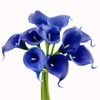 Angel Isabella Lot of 60-Real Touch Calla Lilies (Royal Blue)