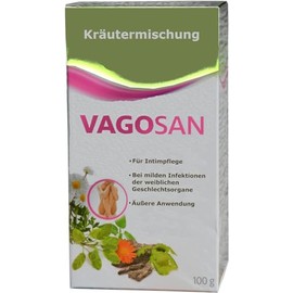 Vagosan, 100g, Kräutermischung für Intimpflege Damen, Sitzbad, Wochenbett, Eichenrinde, Kamille, Arnika, frau, behandlung, waschlotion, vagisan, Feuchtcreme, schutzsalbe