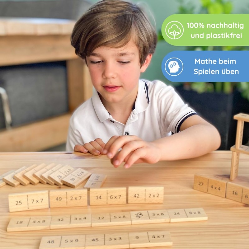 SCHMETTERLINE® Math Dominoes 1x1 Learning with Fun - Funny Computing