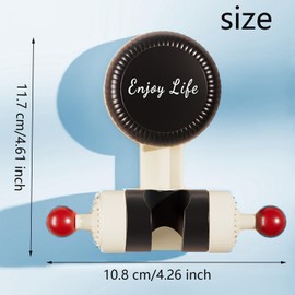 XINYUICEAN Soporte de Cabezal de Ducha Ajustable, Soporte de Cabezal de Sucha de Mano con Ventosa para Baño, Titular de Ducha, Soporte de Montaje de Pared para Alcachofa con Ventosa Extraíble (Negro)