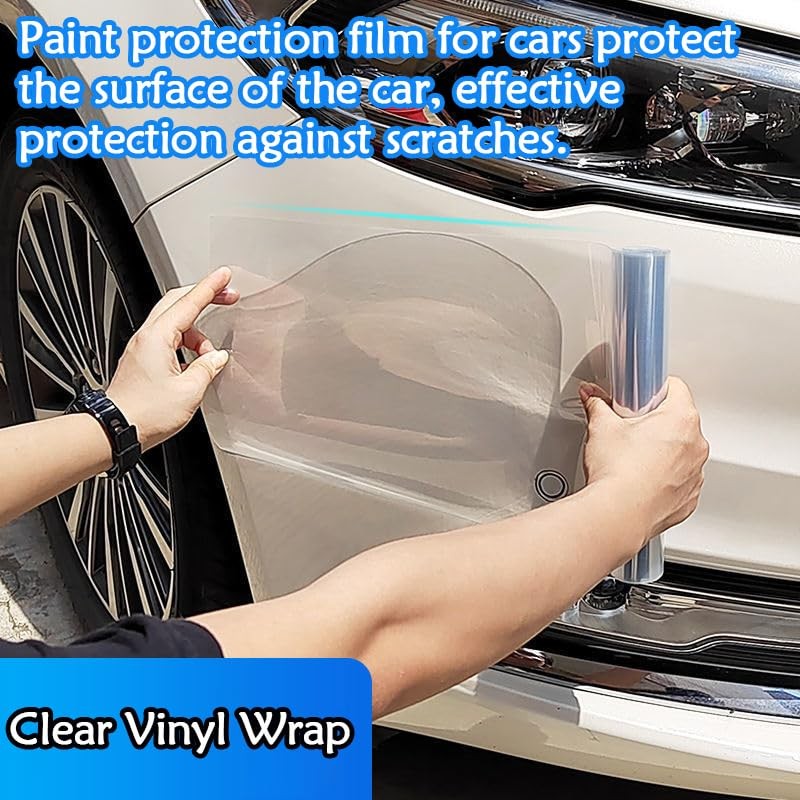 Arespark Clear Vinyl Wrap, Transparent Vinyl Roll Car Paint Protective