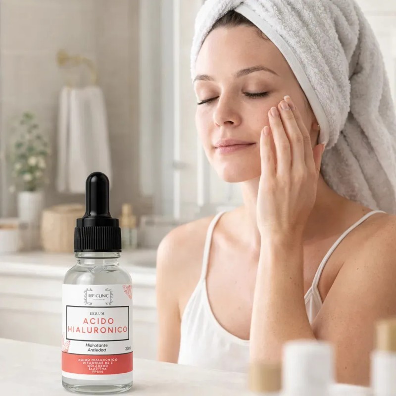 Serum Acido Hialuronico Colageno Elastina Vitamina B3 E 30ml Momento