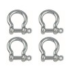 Stainless Steel Shackles Curved Shape 4pcs (3mm)