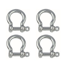 Stainless Steel Shackles Curved Shape 4pcs (3mm)