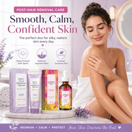 Post-Hair Removal Care Cream for Sensitive Skin – Fast-Absorbing Moisturizer for Smooth Underarms & Body