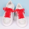 Booyckiy 2 Pair Flat Snow Yarn Shoe laces for Sneaker