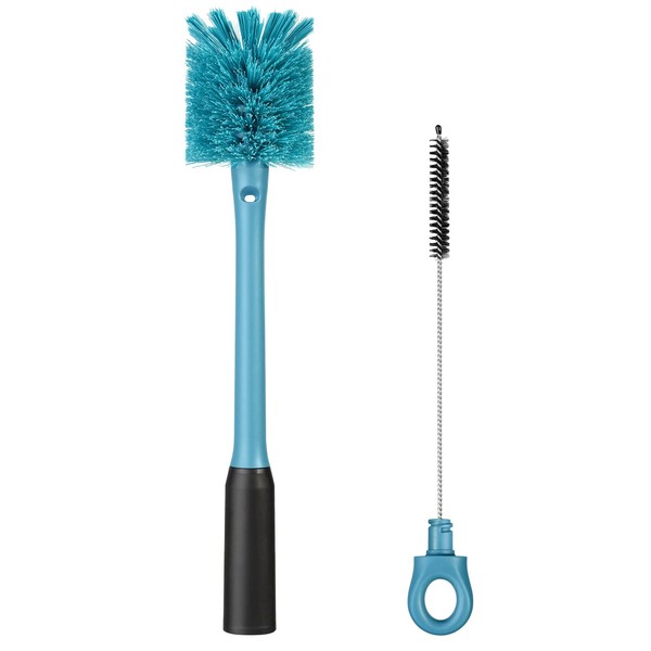 Purtribe 2-in-1 Bottle Cleaning Brush and Hidden Straw Brush, Long