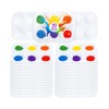 Mr. Pen- Plastic Paint Palette, 30 Pack, 6 Wells, White