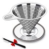Pour Over Coffee Dripper, Triple Layer Stainless Steel Pour Over