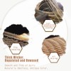 Small Rattan Basket Organizer with Lid for Bread, Woven Food