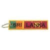 Sri Lanka Flag Key Chain, 100% Embroidered