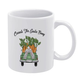 Novelty Coffee Tumbler Mugs Carrot For Easter Bunny Cute Trunk Rabbit For Kitchen Coffee Bar Office Coffee School For Coffee Tea Hot Chocolate Milk Wine Mugs Whites Easter Gifts For Girl Boy