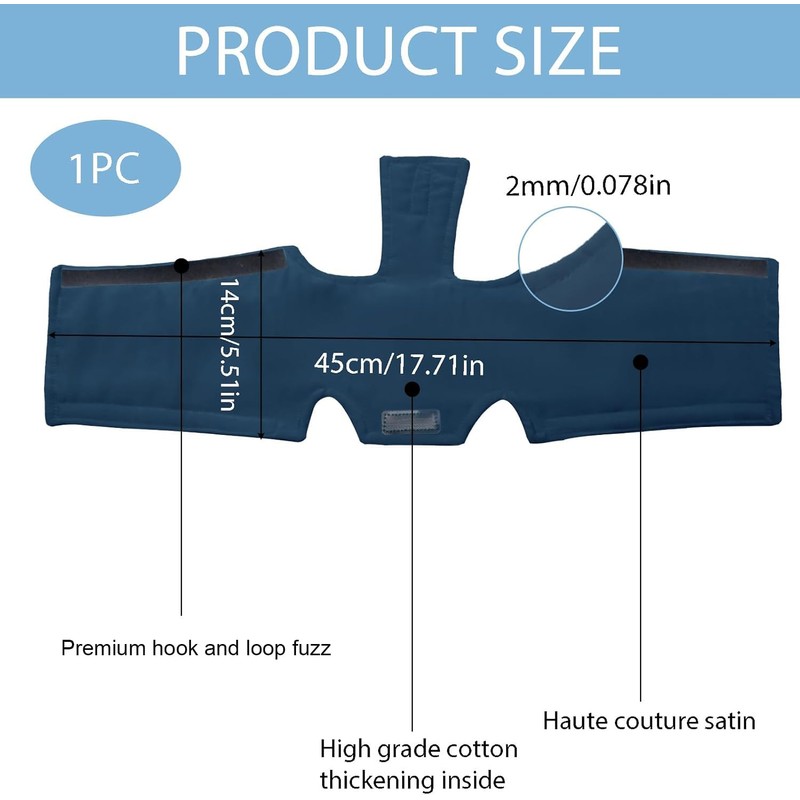 CPAP Strap Covers for Neck, Soft Satin Headgear Pad for