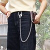[Ahiller] Men's Wallet Chain 60cm Black Stainless Steel Wallet Chain