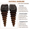 T1B/2/4 Loose Deep Wave Human Hair Bundles With Closure, 10A