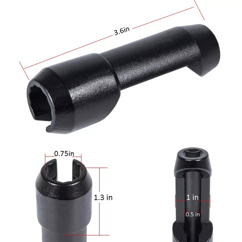 LL-Auto Fuel Injector Line Removal Tool 17MM Socket for 6.7L