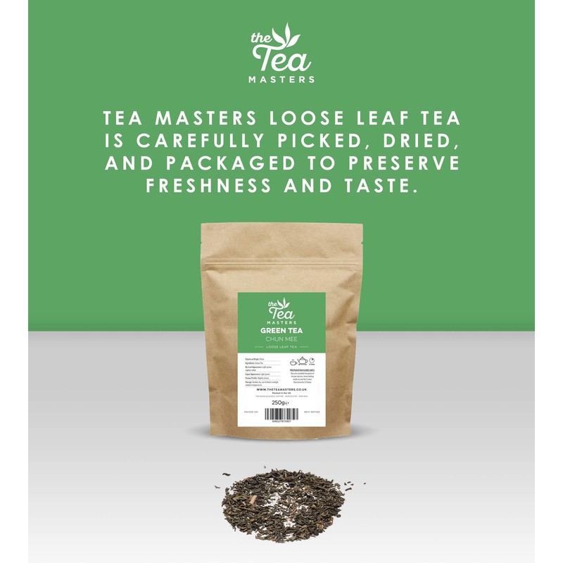 The Tea Masters Prism Teabags Green Tea Chun Mee (1x50)