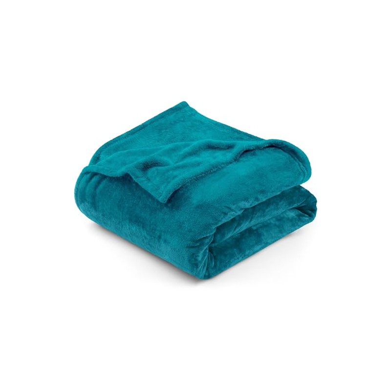 Utopia Bedding Turquoise Fleece Blanket [Double - 150 x 200
