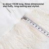 Genuine Sheepskin Throw Pillow with PP Cotton Inside, Luxury Fluffy