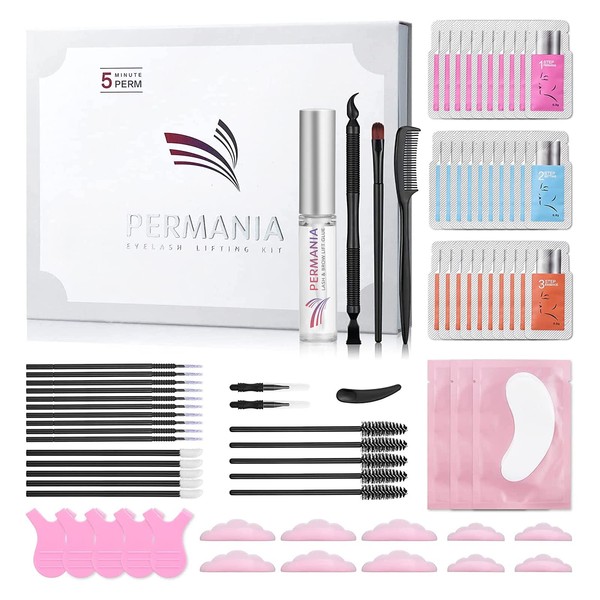 PERMANIA Eyelash lifting set, eyebrow lifting set, the lash lifting set contains a complete accessory for beginners and an instruction manual in several languages