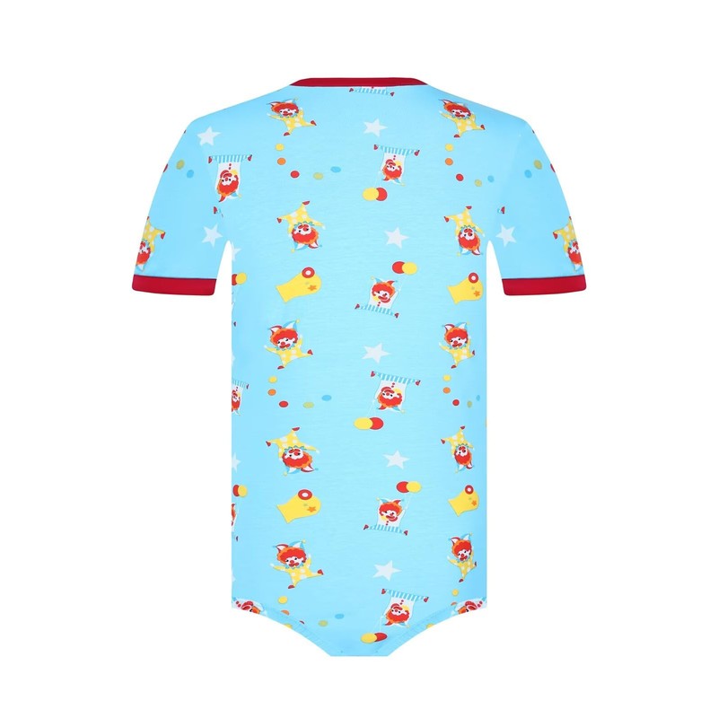 Landofgenie Men's Bodysuit Onesie Pyjamas Short Sleeve Romper for Men