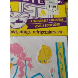 VINTAGE Smart Stix Vinyl Decals for Windows, Doors, Mirrors Reuse  EASTER 1