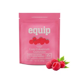 Equip Gomitas de calostro bovino Foods Core - Deliciosas gomitas de calostro bovino de 1 g por ración - Suplemento de calostro de animales alimentados con pasto - Salud intestinal, inmunidad, recupera
