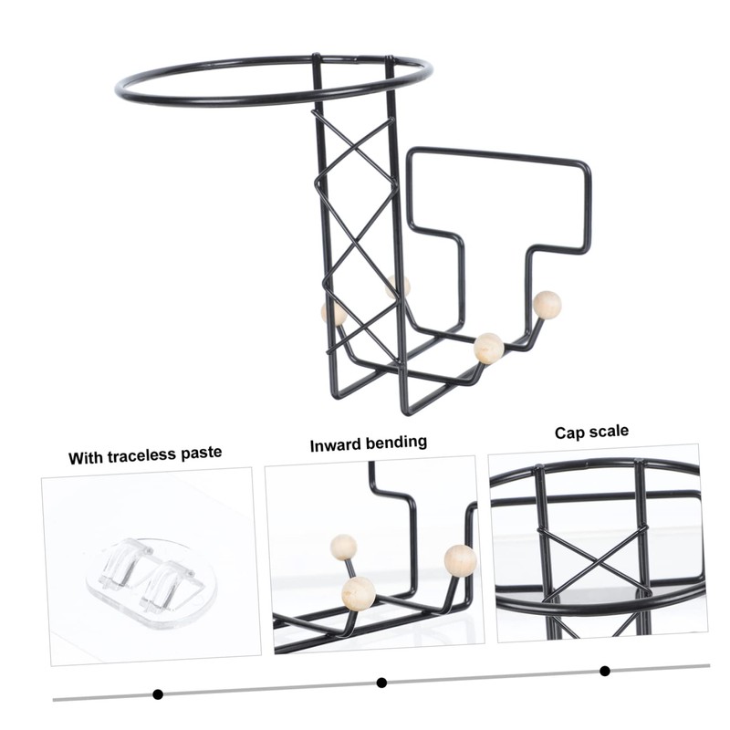CAXUSD Helmet Stand Motorbike Helmet Holders Wall-Mounted Coat Display Shelf