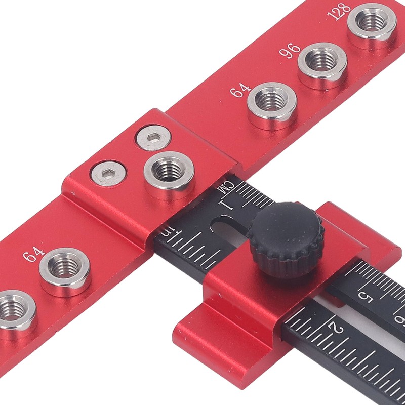 Cabinet Hardware Jig Aluminum Alloy Drawer Pull Drill Guide Adjustable