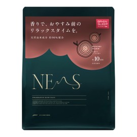 Nems Bath Salt Cypress Warm, 21.2 oz (600 g), Bath Salt, Hinoki, Sleeping