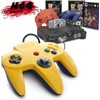 miadore 2-Pack Wired Classic 64 Controller Bundle with 2 Extension