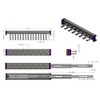 Kitchen Inventions 15-Hook Designer Wardrobe Reversible Closet Tie Rack with