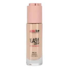 Base De Maquillaje Líquida Pink Up Easy Cover30 Ml Piel Seca