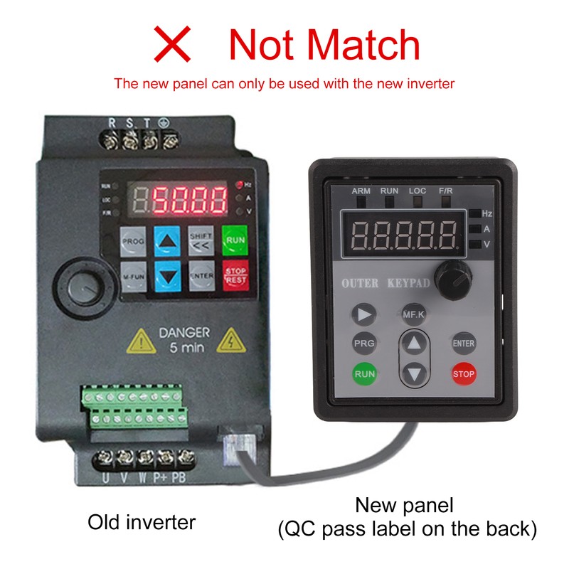 Inverter Control Panel VFD Frequency Converter Panel Replacement for SKI780