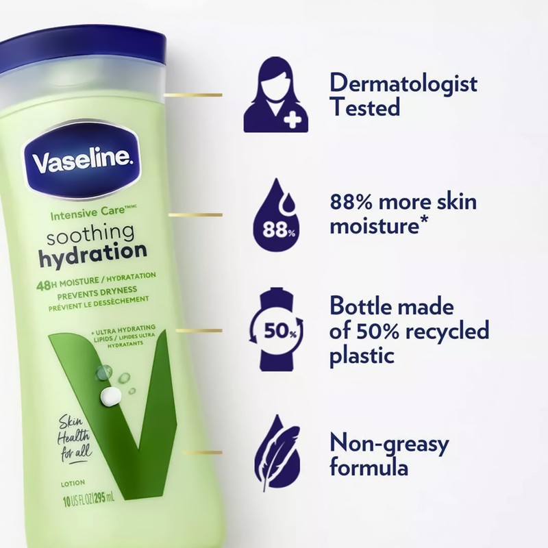 Vaseline Soothing Hydration 2-Pack – Intensive Care Moisturizing Hand and