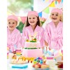 Jecery 5 Pack Kids Birthday Squad Girl Robes Silk Satin